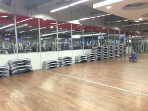 Sol parquet pour salle de sports